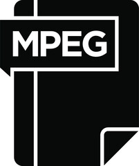 MPEG Glyph Icon