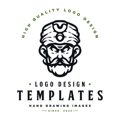 male character logo with turban