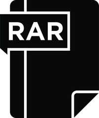 RAR Glyph Icon