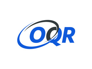 Obraz premium OQR letter creative modern elegant swoosh logo design