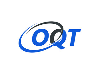 OQT letter creative modern elegant swoosh logo design