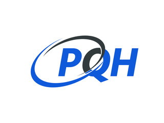 Obraz premium PQH letter creative modern elegant swoosh logo design