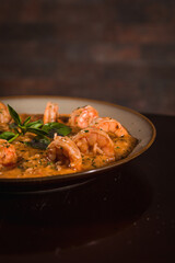 Perfect Pasta Classic Pizza Homemade Artisan Bacon Tomato Sauce Sausage Sweet Melted Cheese Onion Chicken Meat Shrimp Menu Gourmet on a Dark Background