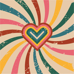 colored heart heart love valentine day romance illustration design shape vector hearts valentines red decoration retro vintage