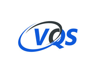 Obraz premium VQS letter creative modern elegant swoosh logo design
