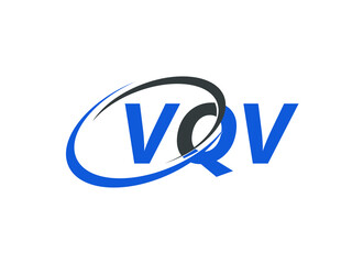 VQV letter creative modern elegant swoosh logo design
