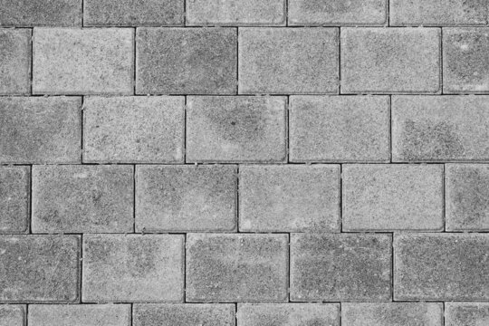 Street tile texture background. A pattern of gray paving slabs