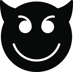 Fototapeta premium Smiley Glyph_1-70 Glyph Icon