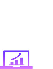 SEO Promotion Glyph Gradient icon  symbols pictograms design elements visual representations