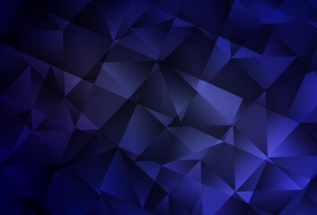 Fototapeta premium Dark Purple vector polygonal template.