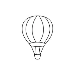 Air balloon simple doodle illustration