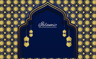 Islamic pattern background Free Vector