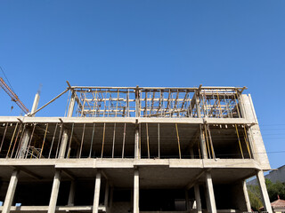 Residential building under construction in Africa