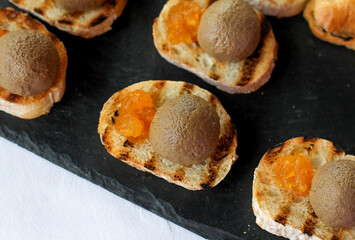 liver pate liver souffle peach