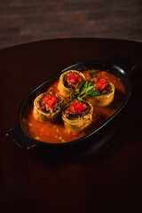 Perfect Pasta Classic Pizza Homemade Artisan Bacon Tomato Sauce Sausage Sweet Melted Cheese Onion Chicken Meat Shrimp Menu Gourmet on a Dark Background