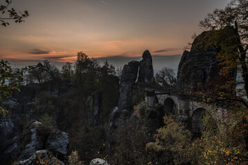 Blick auf die Basteibrücke