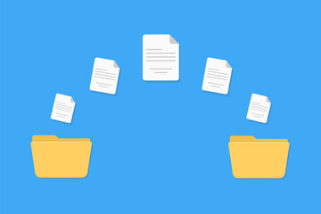 file transfer icon - vector illustration . file, folder, document, data, transfer, share, sharing, exchange, upload, download, flat, icons .