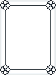 Vector border frame. Background or book page. Simple rectangular billboard, plaque, signboard or label 