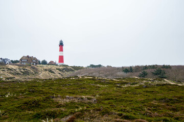 Fototapeta na wymiar Der Leuchtturm Hörnum, Insel Sylt