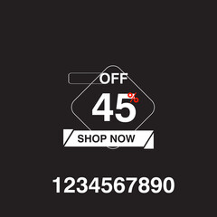 Shop now color discount sticker. Shop now red bent label isolated on white background. discount lettering on modern round shape. illustration for promo advertising discounts