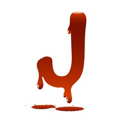 Red letter water symbol