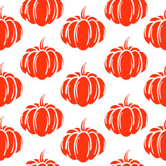 Pumpkin doodle hand drawn isolated on white