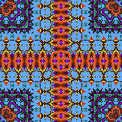 3d effect - abstract kaleidoscopic fractal pattern