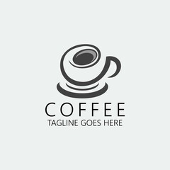 Coffee logo design template. Vector illustration