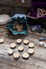 Handmade runes for fortunetelling