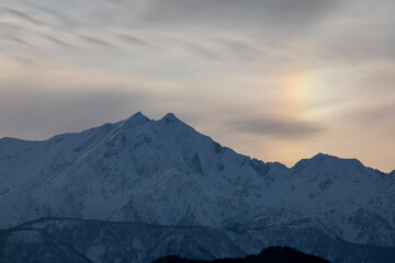 sunrise in the mountains