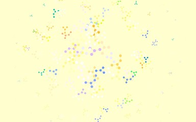 Obraz premium Light Pink, Yellow vector background with forms of artificial intelligence.
