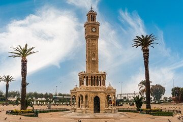 Izmir Clock Tower in Konak square. Famous place.