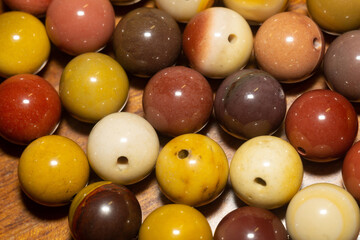 Mookaite stone beads