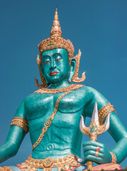 Obraz premium stunning art statues at a country temple in northern thailand