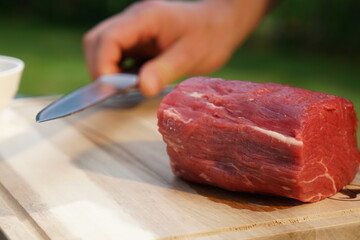 Steak schneiden