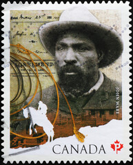 John Ware portrait on canadian postage stamp