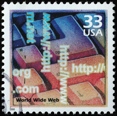 World Wide Web celebrated on american postage stamp