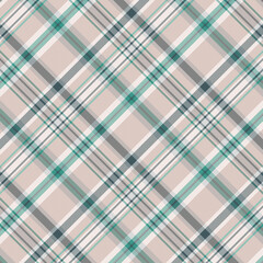 Seamless tartan plaid pattern background with vintage color.