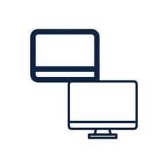 Computer or internet network icon