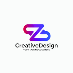 z modern logo design template