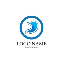 stomach care icon design concept