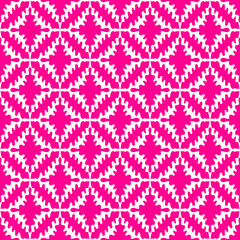 Abstract white and pink background with floral hand drawn ornament. Geometric seamless pattern for wallpaper, web page, textures, fabric, textile. Decorative vector illustration