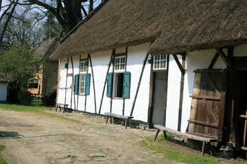 lovely, traditional white farmhouse in Bokrijk, Belgium