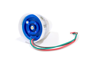 Under the photo Switch on white background, isolated, Home appliances repair service.