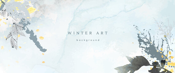 winter art watercolor season holiday texture white