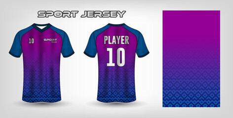 Sport jersey design fabric textile template