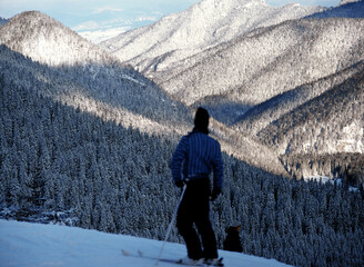 Tatry mountains, Slovakia - February, 2008: view from Chopok