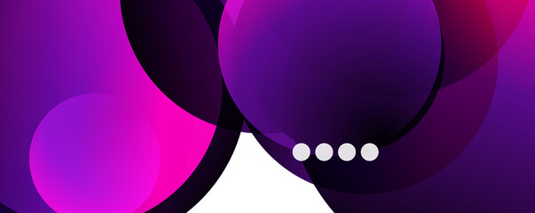Fluid gradients, swirls and circles. Bright color lines. Vector Illustration For Wallpaper, Banner, Background, Landing Page