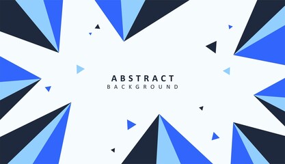 Blue geometric abstract background vector design