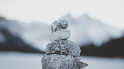 stones in the mountains